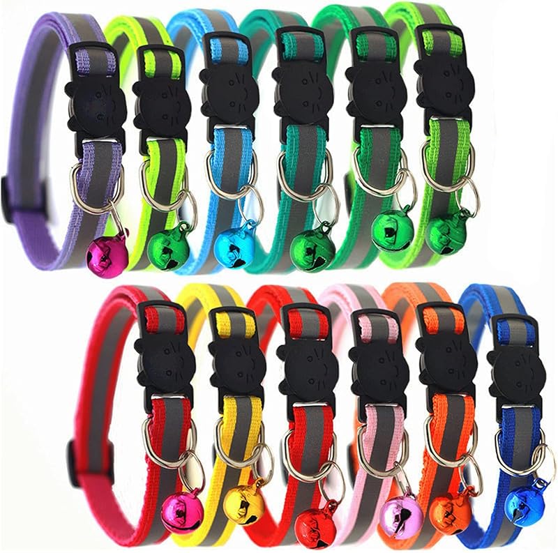 Collar para gatos con mecanismo de liberación rápida breakaway