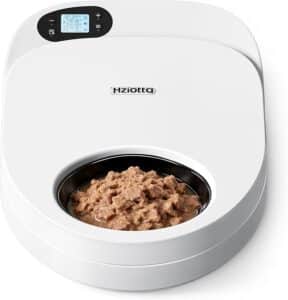 Comedero automático para gatos con comida húmeda bandeja